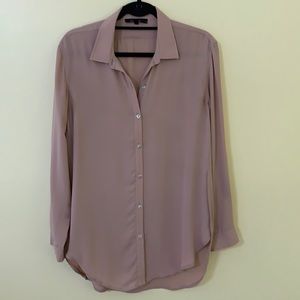 Dusty Rose Long Sleeve Blouse